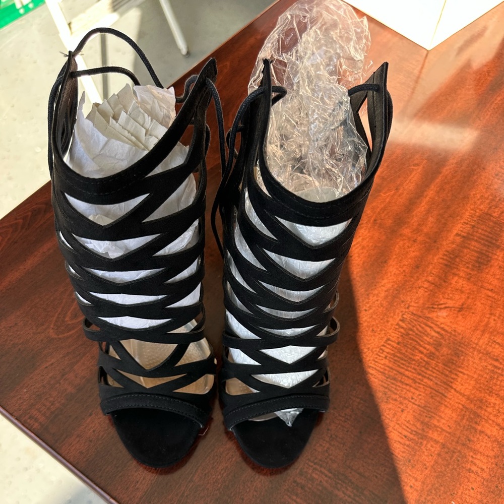 Black heels size 8.5. Used once